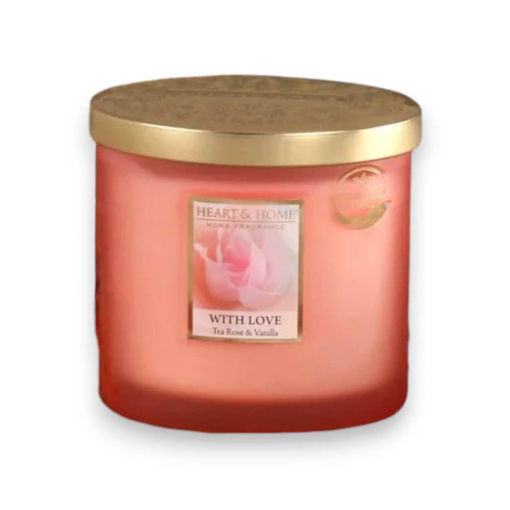Picture of H&H TWIN WICK SCENTED CANDLE - WITH LOVE